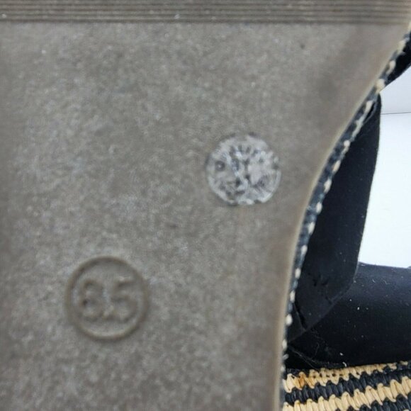 a.n.a Black Crisscross Vamp Platform Slide Sandals Size 8.5 R3 Y2K - Picture 4 of 6